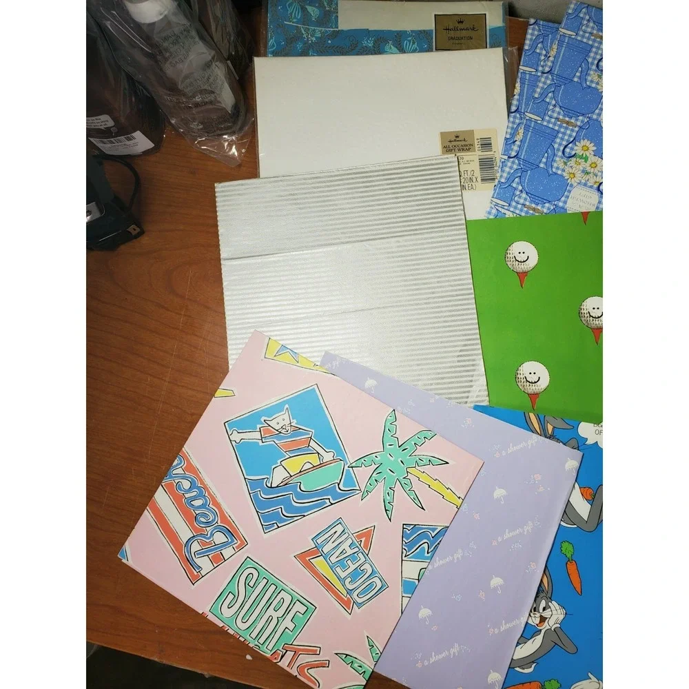 VINTAGE WRAPPING PAPER LOT All Occasions!!! GREAT DESIGNS Wedding‎ Hallmark